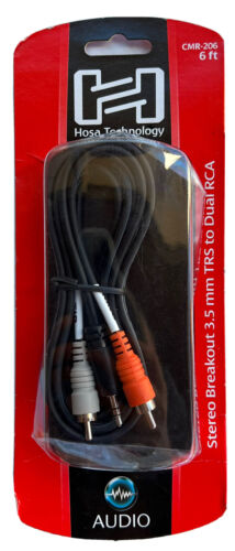 Hosa Technology - Hosa Stereo Breakout 3.5 MM TRS to Dual RCA 6 Ft Audio Cable