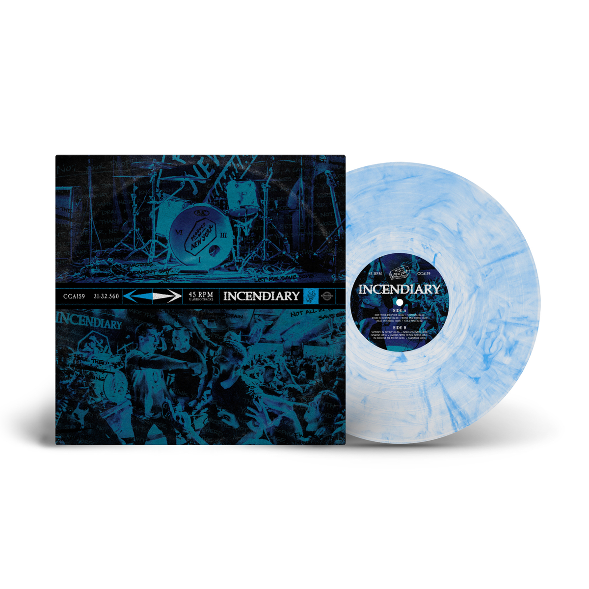 Incendiary - Product Of New York (Indie Exclusive) [Clear W/ Cyan Marble] Vinyl
