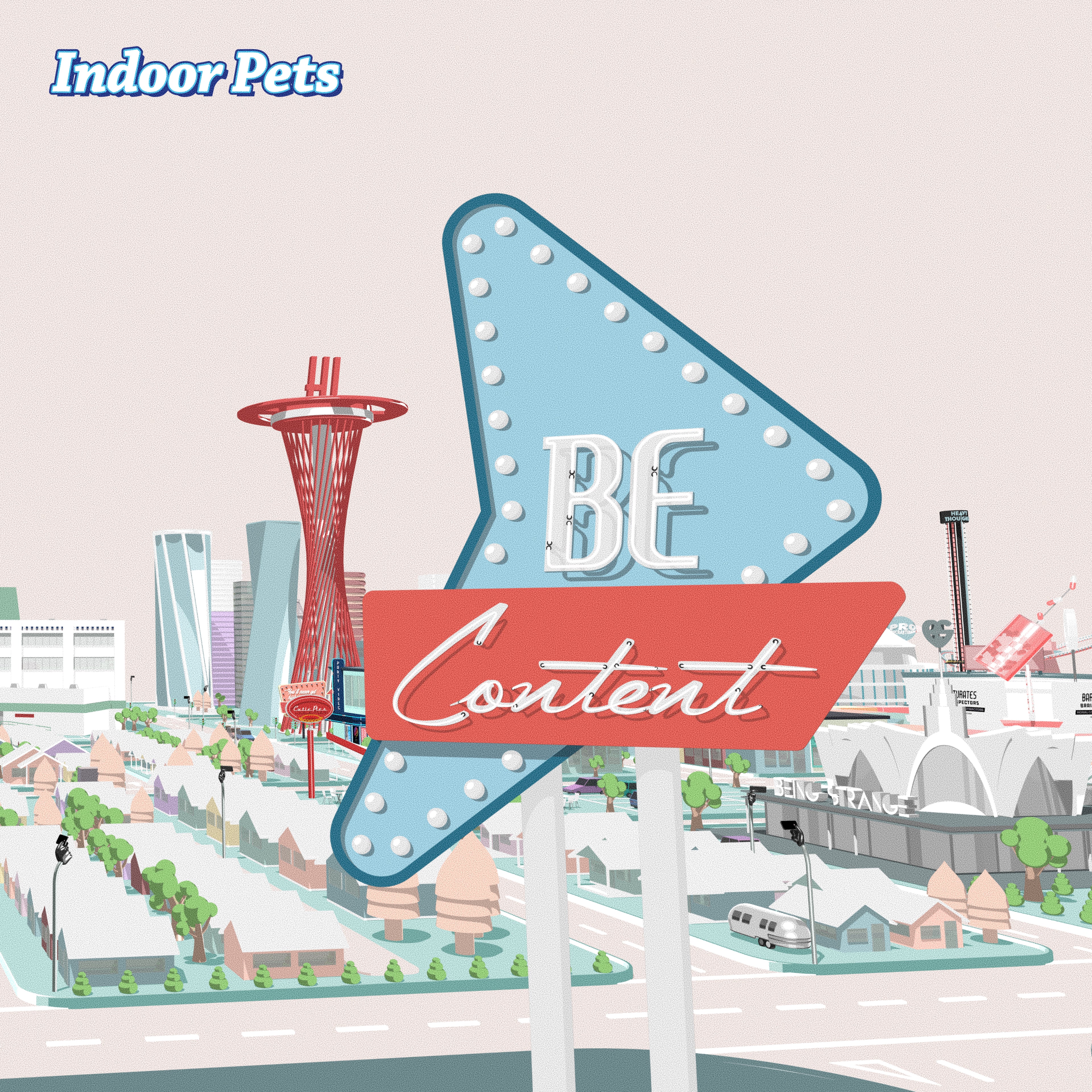 Indoor Pets - Be Content (WHITE VINYL) Vinyl LP White Vinyl w/ DL