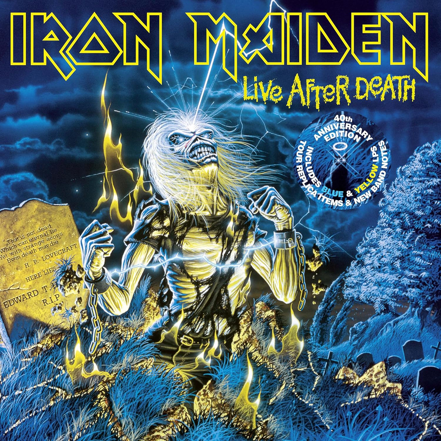 Iron Maiden - Live After Death: 40th Anniversary Edition (Limited Collector's Edition, Blue & Yellow Colored Vinyl) (2 Lp's) Vinyl