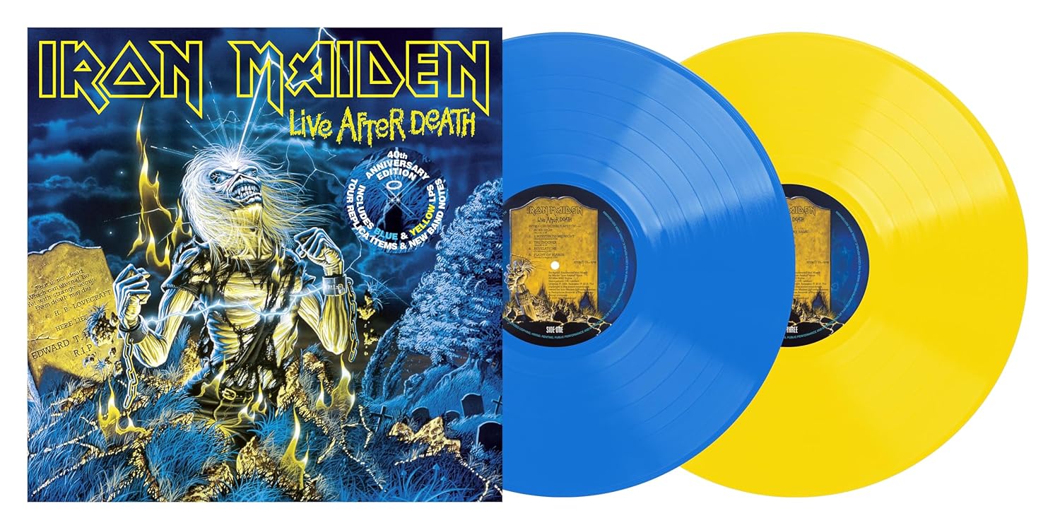 Iron Maiden - Live After Death: 40th Anniversary Edition (Limited Collector's Edition, Blue & Yellow Colored Vinyl) (2 Lp's) Vinyl