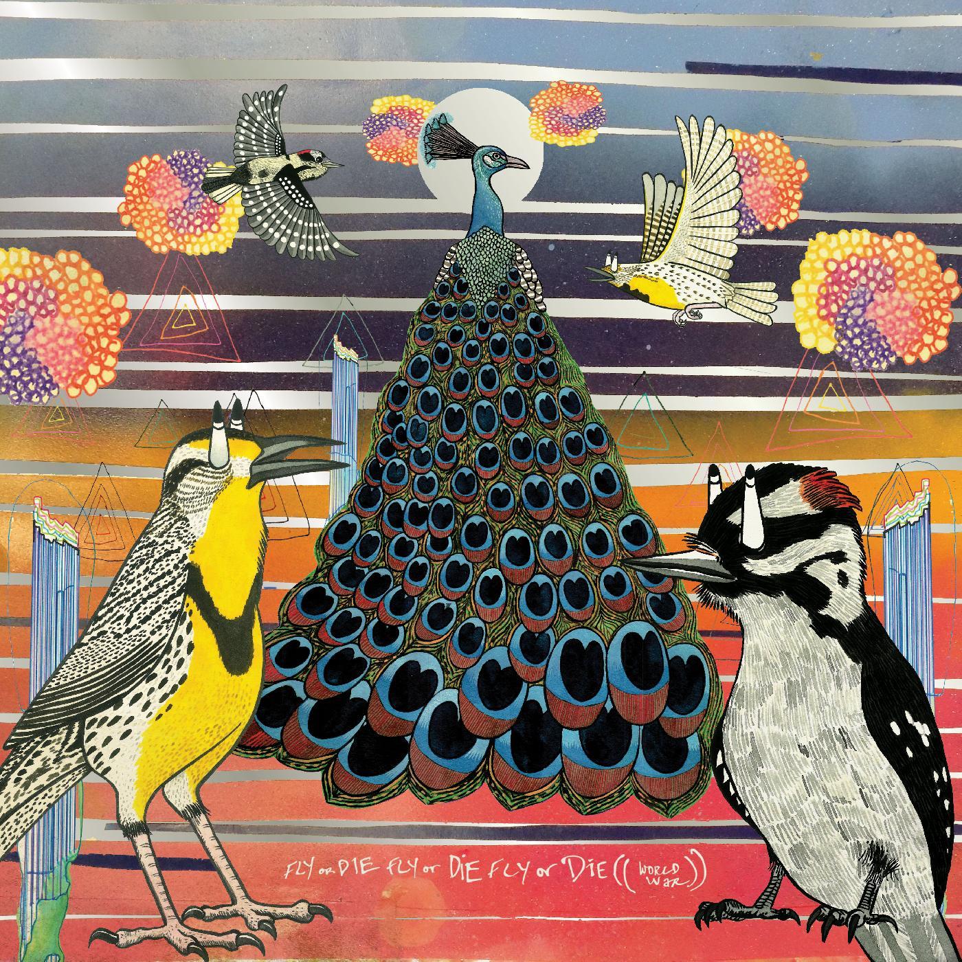 Jaimie Branch - Fly or Die Fly or Die Fly or Die ((world war)) Vinyl LP Heavyweight Silver Foil Spot Print Jacket w/ Large Insert Poster & OBI Strip