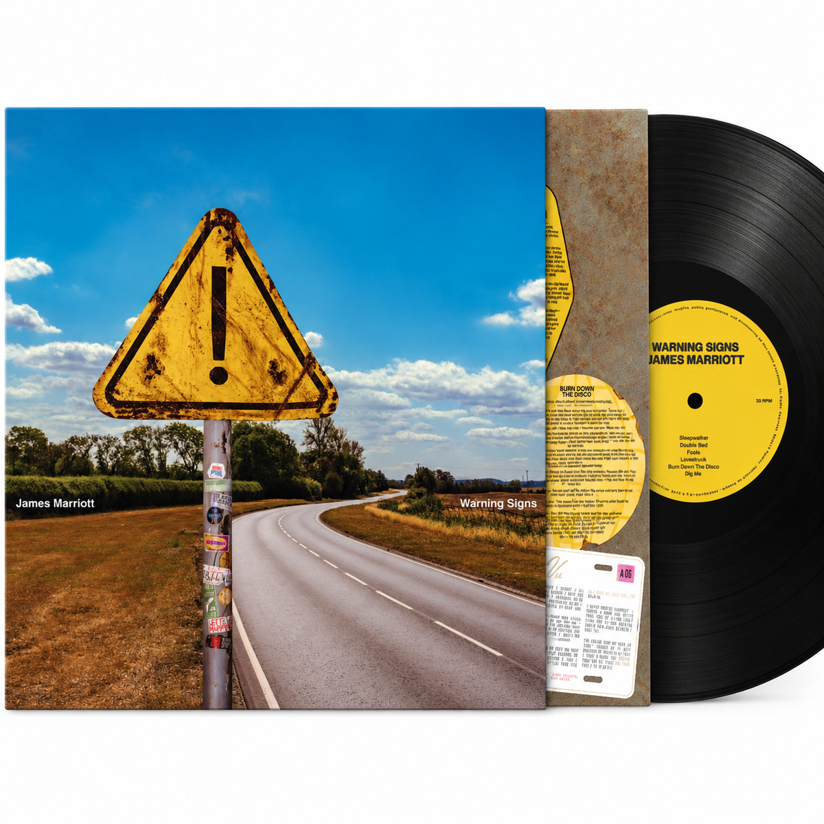 James Marriott - Warning Signs [Black Vinyl] Vinyl