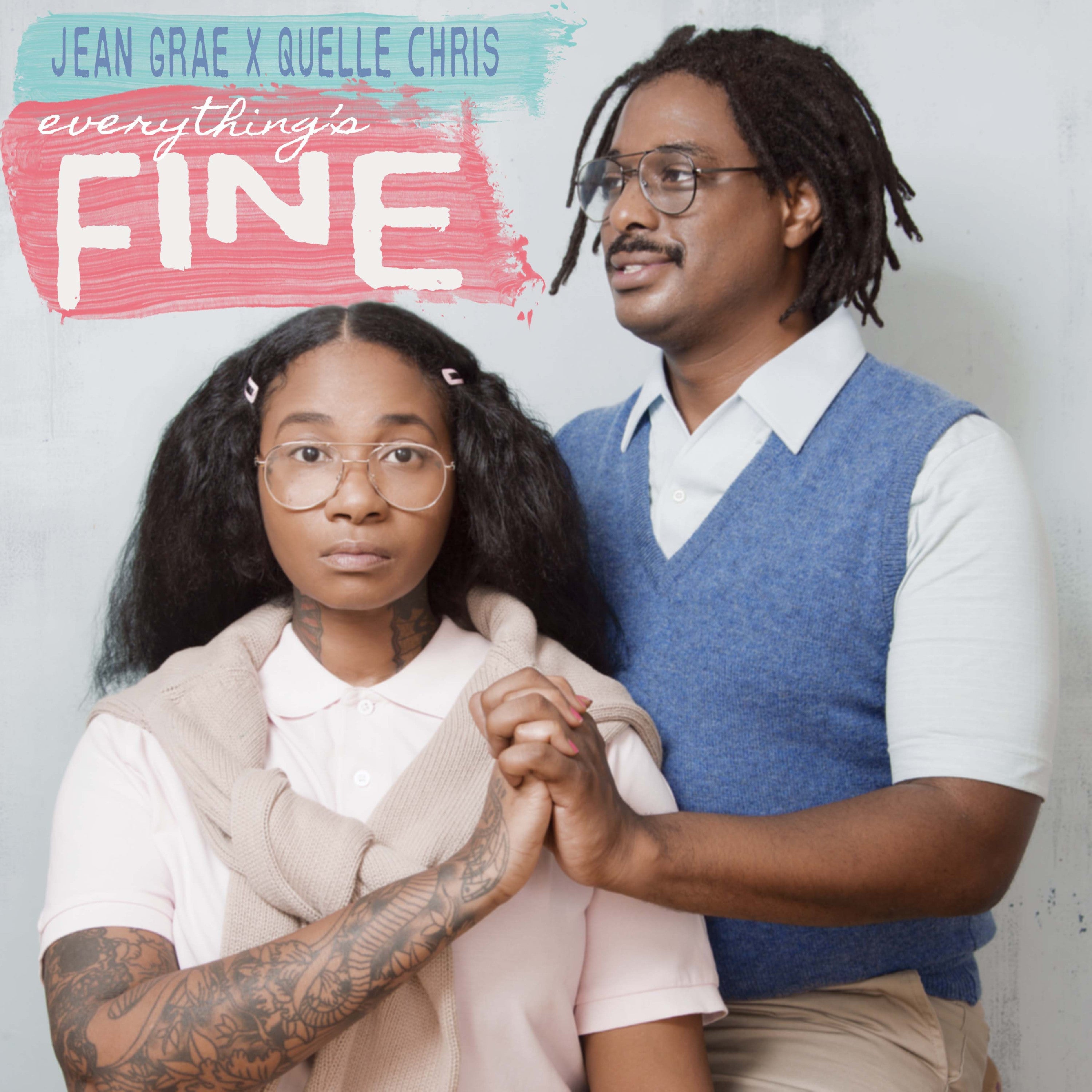 Jean & Quelle Chris Grae - Everything'S Fine (Ice Blue, Purple, Bubble Gum Vinyl) Vinyl