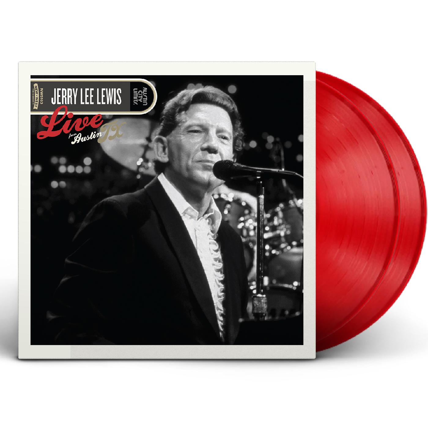 Jerry Lee Lewis - Live From Austin, TX (OPAQUE RED VINYL) Vinyl 2LP Opaque Red Vinyl, 3-sided