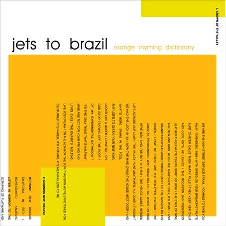 Jets To Brazil - Orange Rhyming Dictionary (180 Gram Vinyl) (2 Lp's) Vinyl
