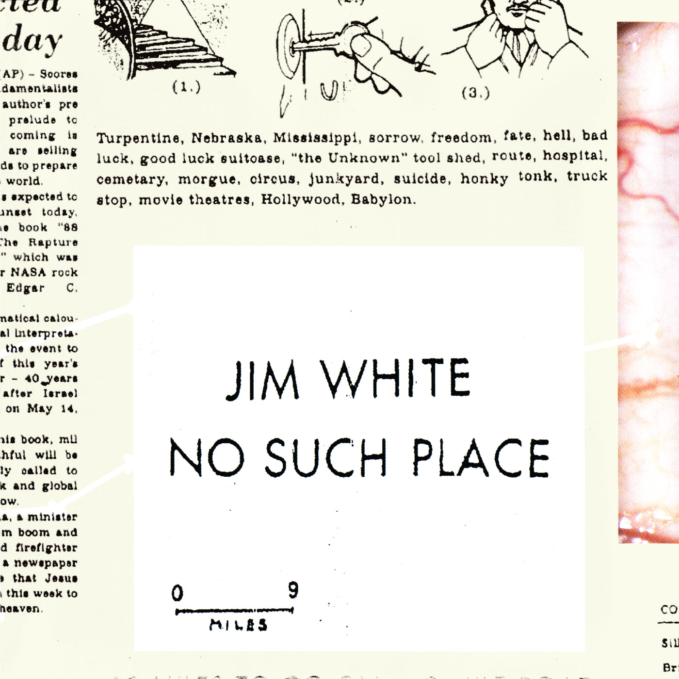 Jim White - No Such Place Vinyl 2LP w/ DL and D-side etching