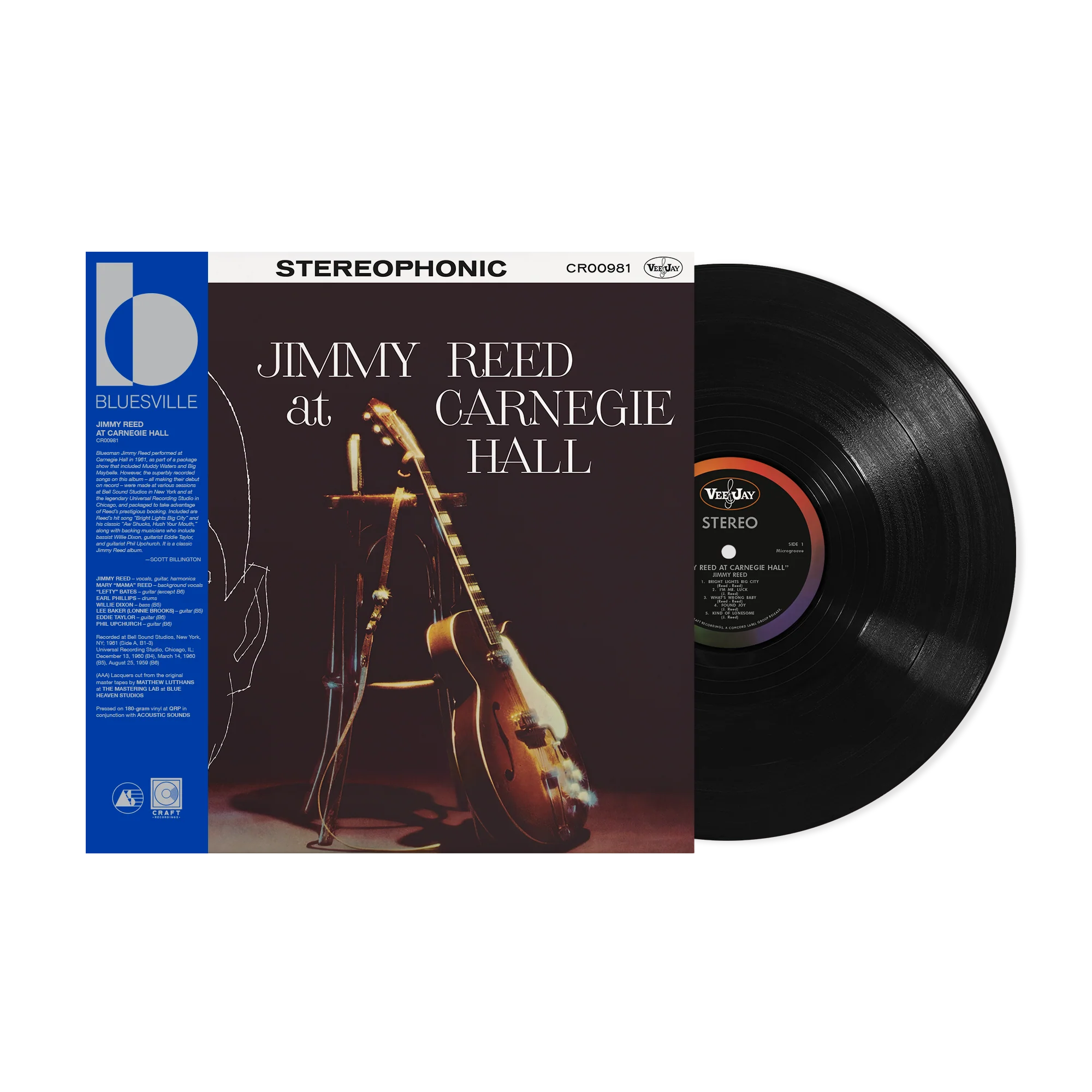 Jimmy Reed - Jimmy Reed At Carnegie Hall (Bluesville Acoustic Sounds Series) [180G LP] Vinyl