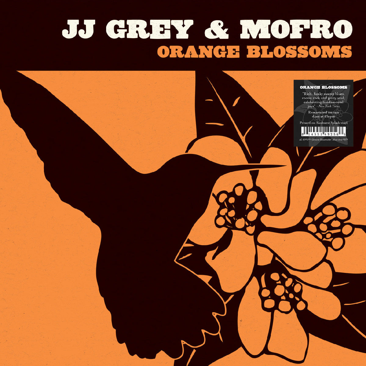 JJ & Mofro Grey - Orange Blossoms (Sunburst Splash Vinyl) Vinyl