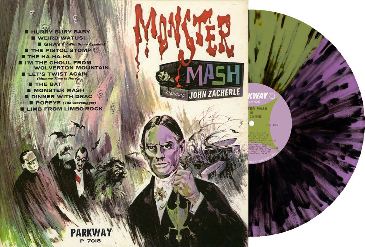 John Zacherle - Monster Mash (Indie Exclusive) (Purple/Green Split W/Black Splatter Vinyl) Vinyl