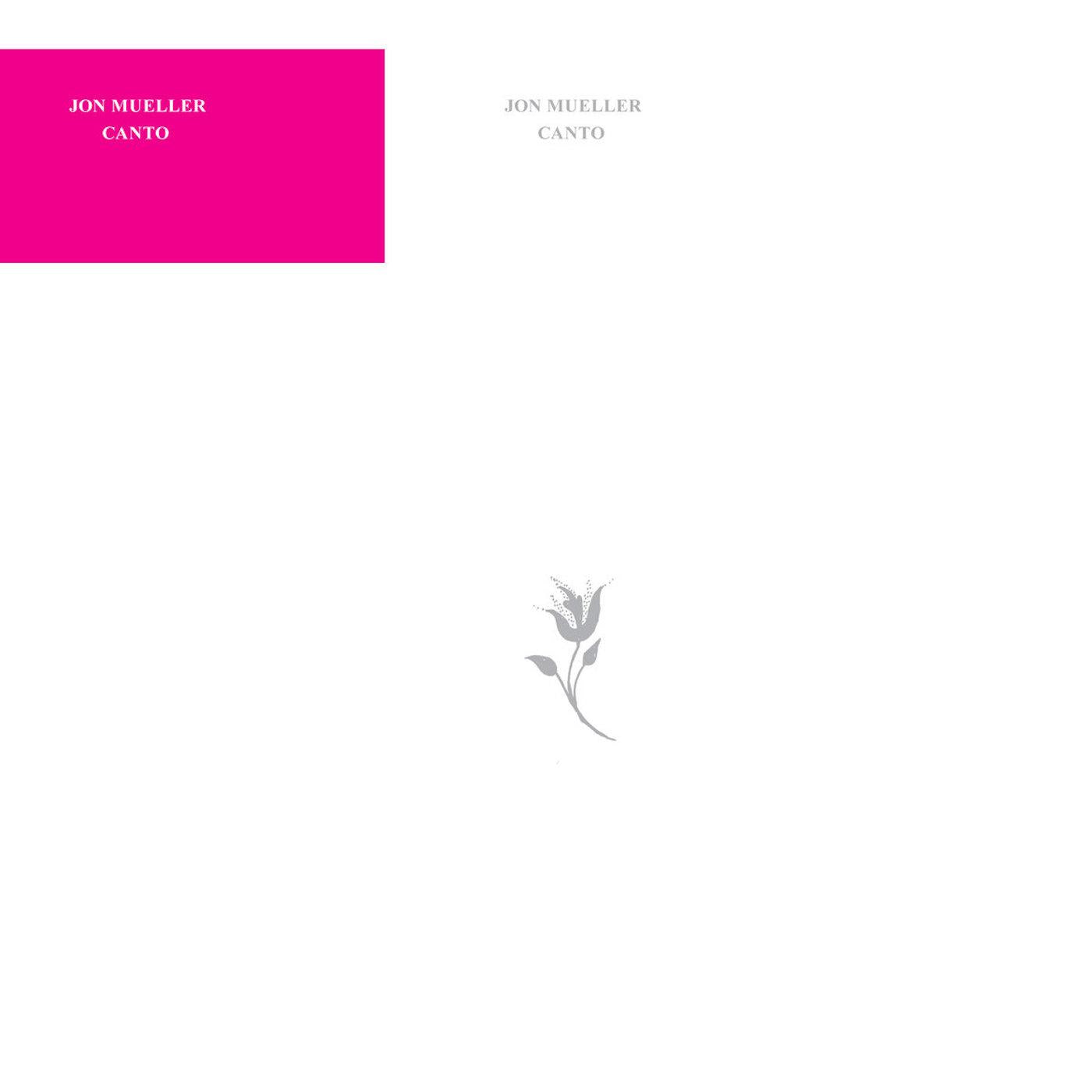 Jon Mueller - Canto (MAGENTA & BLACK STREAK VINYL) Vinyl LP Magenta & Black Streak Vinyl, Custom Letter-Pressed Jacket