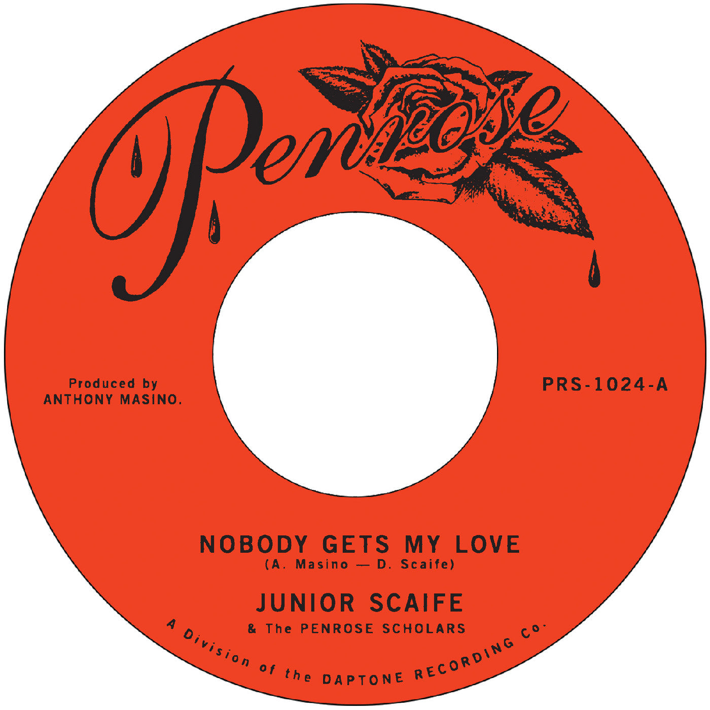 Junior Scaife - Nobody Gets My Love B/W Too Much Too Soon Vinyl