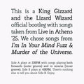 King Gizzard and the Lizard Wizard - Songs From I'M In Your Mind Fuzz & Murder Of The Universe Live In Athens '25 Vinyl