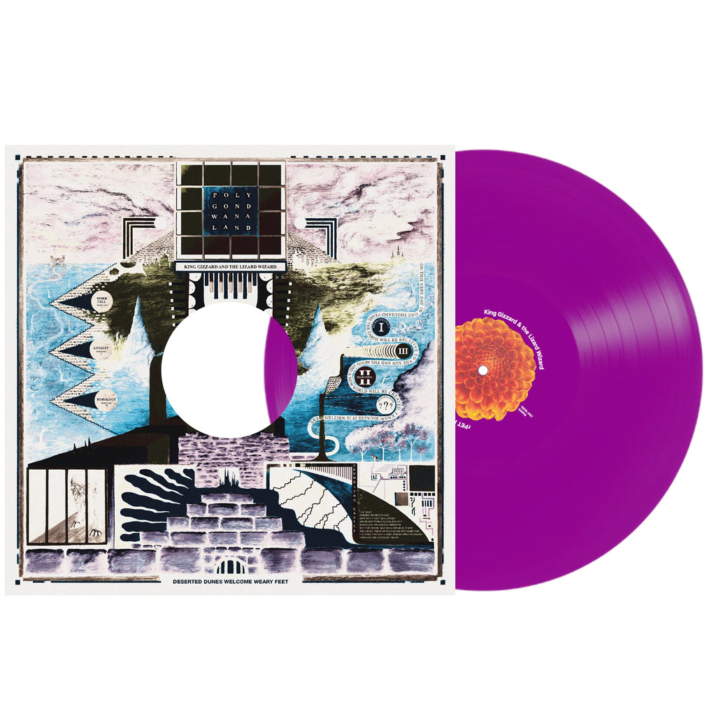 King Gizzard & The Lizard Wizard - Polygondwanaland (100% Recycled Plastic (r-PET), 180 Gram Translucent Purple) Vinyl