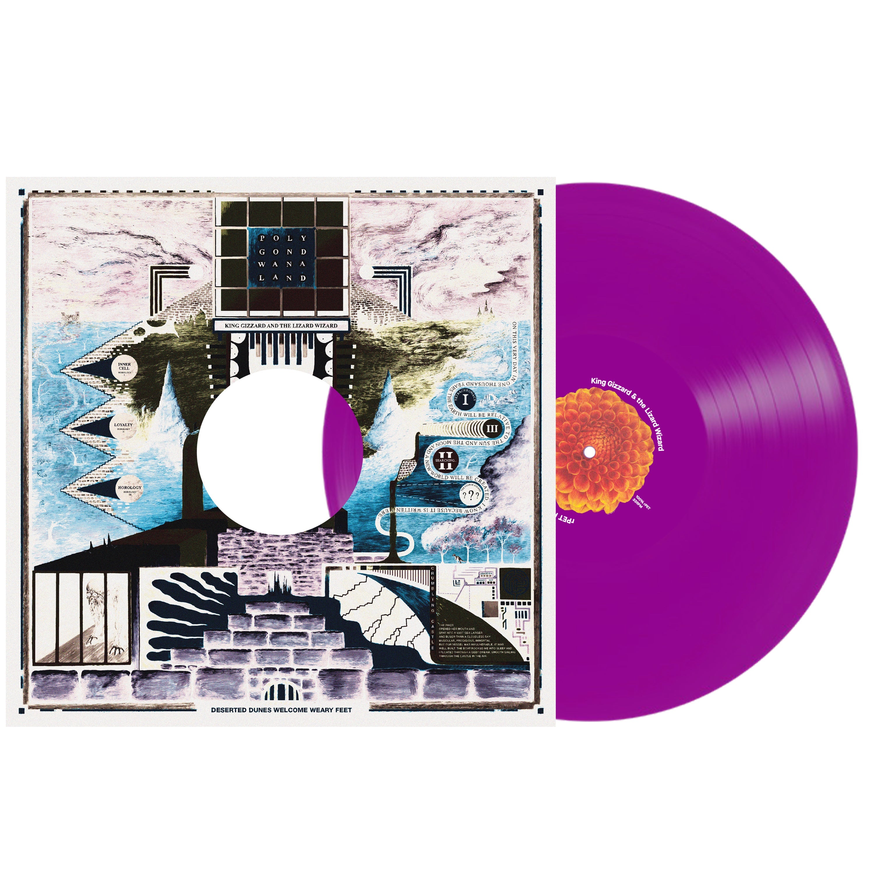King Gizzard & The Lizard Wizard - Polygondwanaland (100% Recycled Plastic (r-PET), 180 Gram Translucent Purple) Vinyl