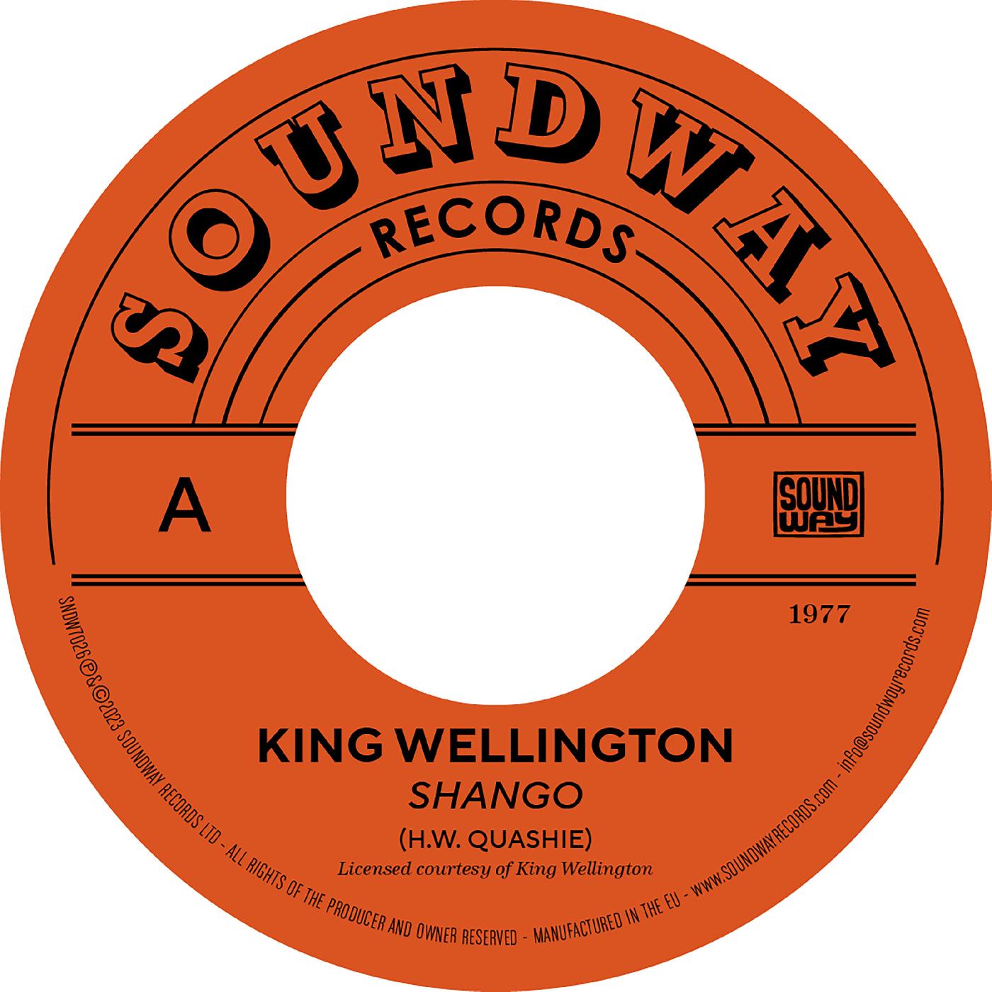 King Wellington / Frends - Shango / Mystery Music Vinyl 7" Card Sleeve