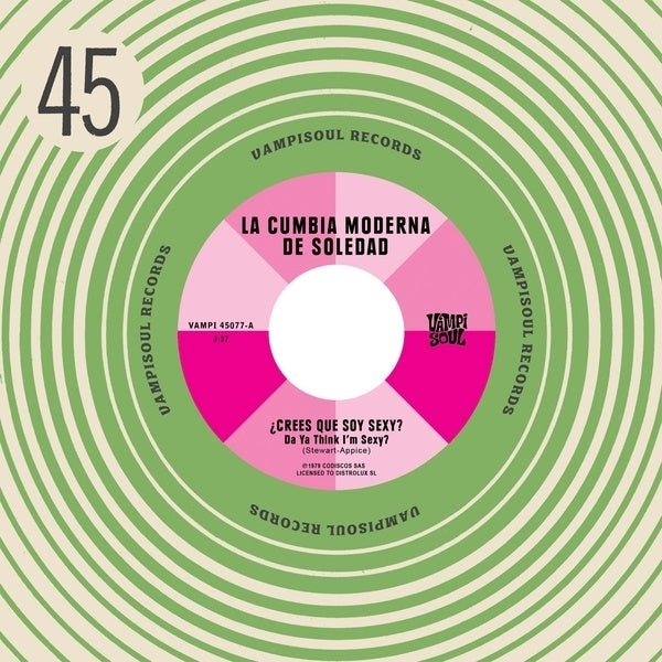 La Cumbia Moderna De Soledad/Machuca Cumbia - Da Ya Think I'M Sexy?/Stayin' Alive (Splatter Color Vinyl) Vinyl 7"
