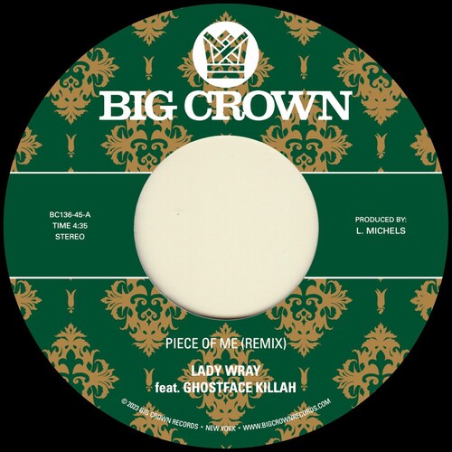 Lady Wray - Piece Of Me (feat. Ghostface Killah) b/ w Joy & Pain (Pete Rock Remix) (7" Single) Vinyl
