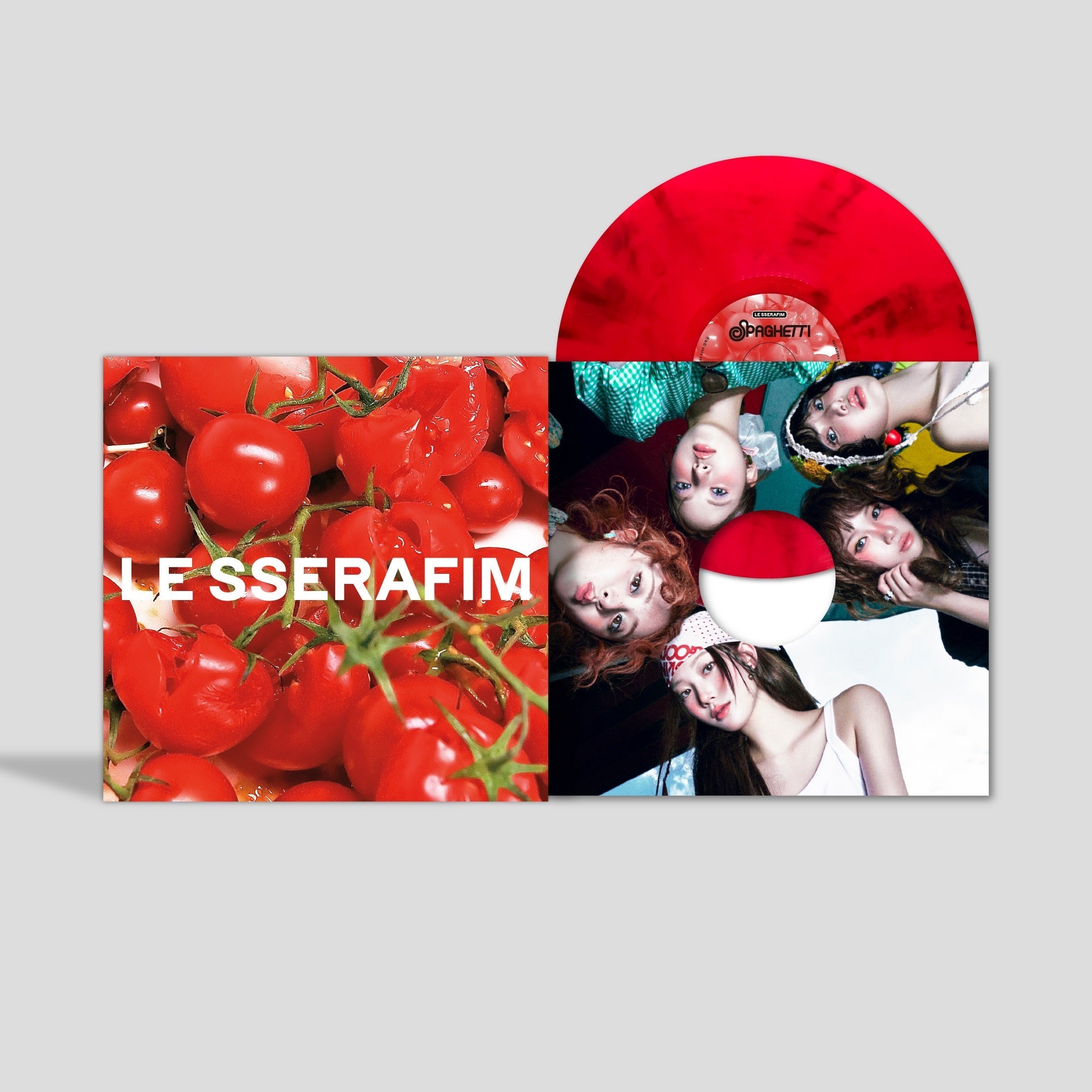 LE SSERAFIM - 1St Single Album "Spaghetti" (Indie Exclusive) [Tomato Red Vinyl] Vinyl