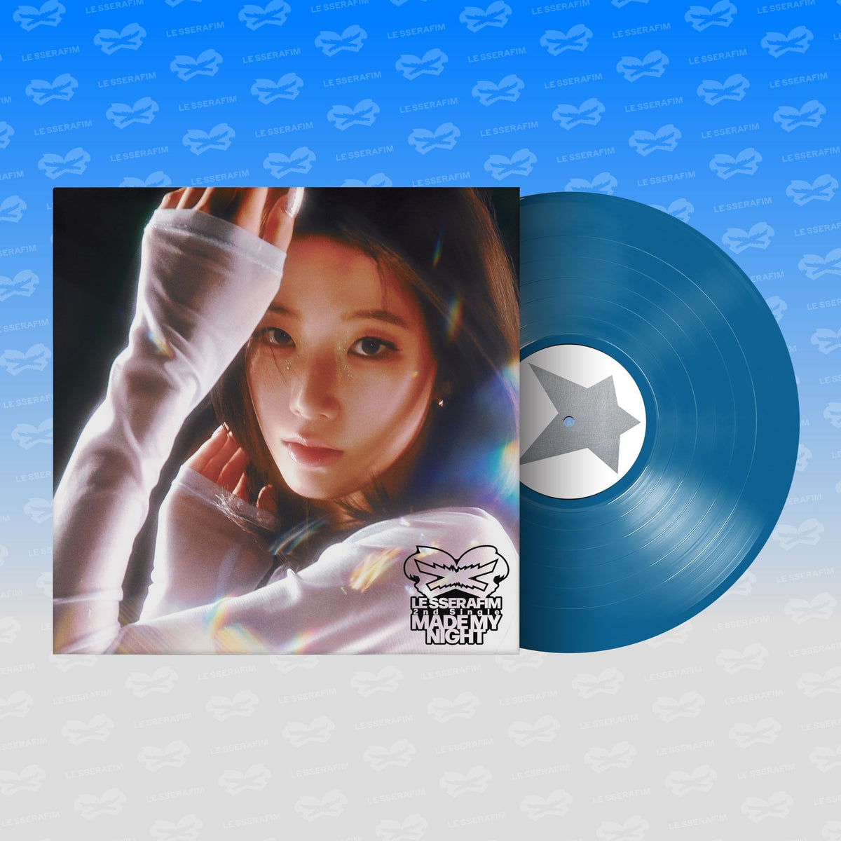 LE SSERAFIM - 2ND Single Album 'Made My Night' Vinyl [Sky Blue Ver.] Vinyl