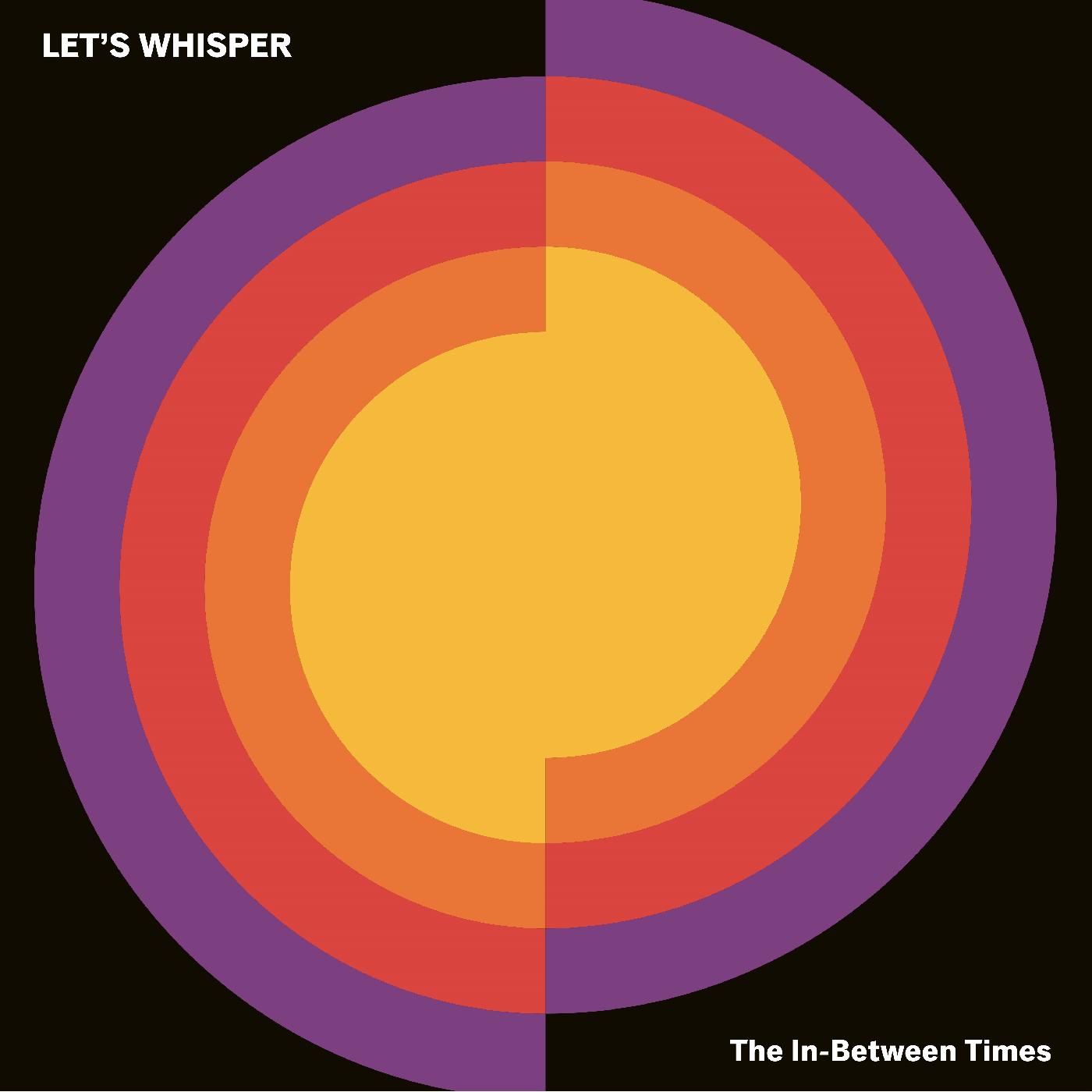 Lets Whisper - The In-Between Times Vinyl LP lyrics insert, edition of 250