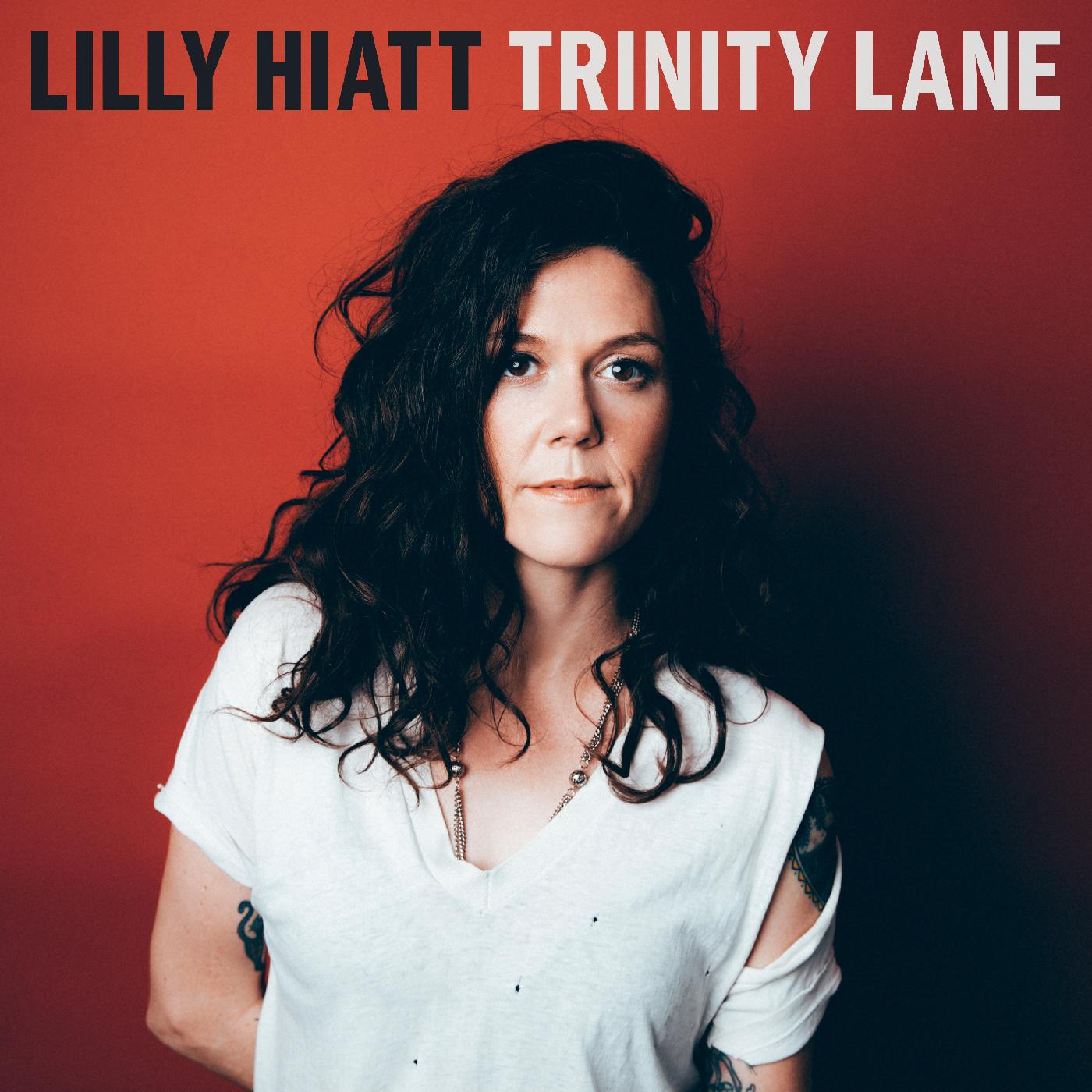 Lilly Hiatt - Trinity Lane (CLEAR WITH RED & BLACK SPLATTER VINYL) Vinyl LP Clear With Red & Black Splatter Vinyl, Jacket, Sleeve, Marketing Sticker