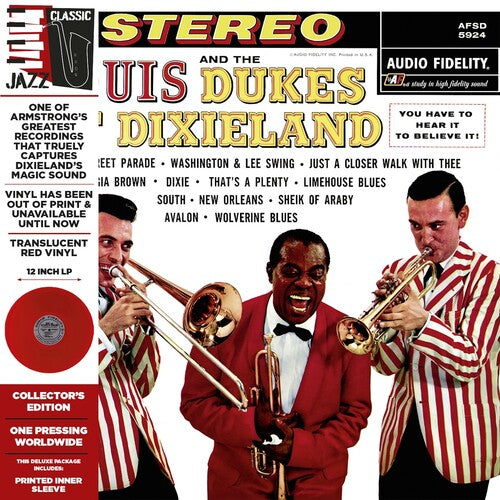 Louis Armstrong - Louis Armstrong and the Dukes of Dixieland (Colored Vinyl, Deluxe Edition, Limited Edition, Red, Remastered) Vinyl