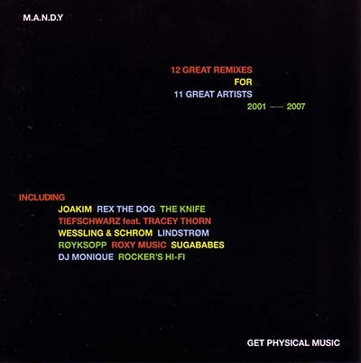 M.A.N.D.Y. - 12 Great Remixes For 11 Great Artists 2001-2007 CD CD