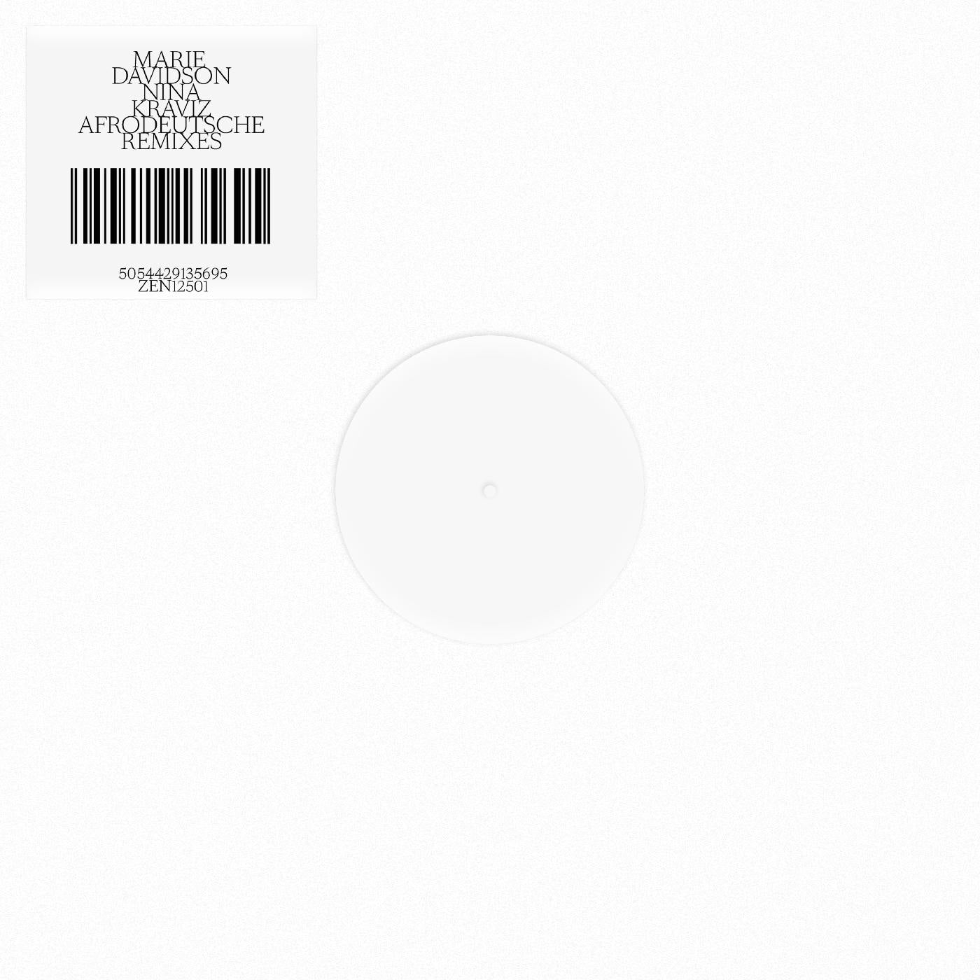 Marie Davidson - Nina Kraviz x Afrodeutsche Remixes Vinyl 12" Whitesleeve Vinyl