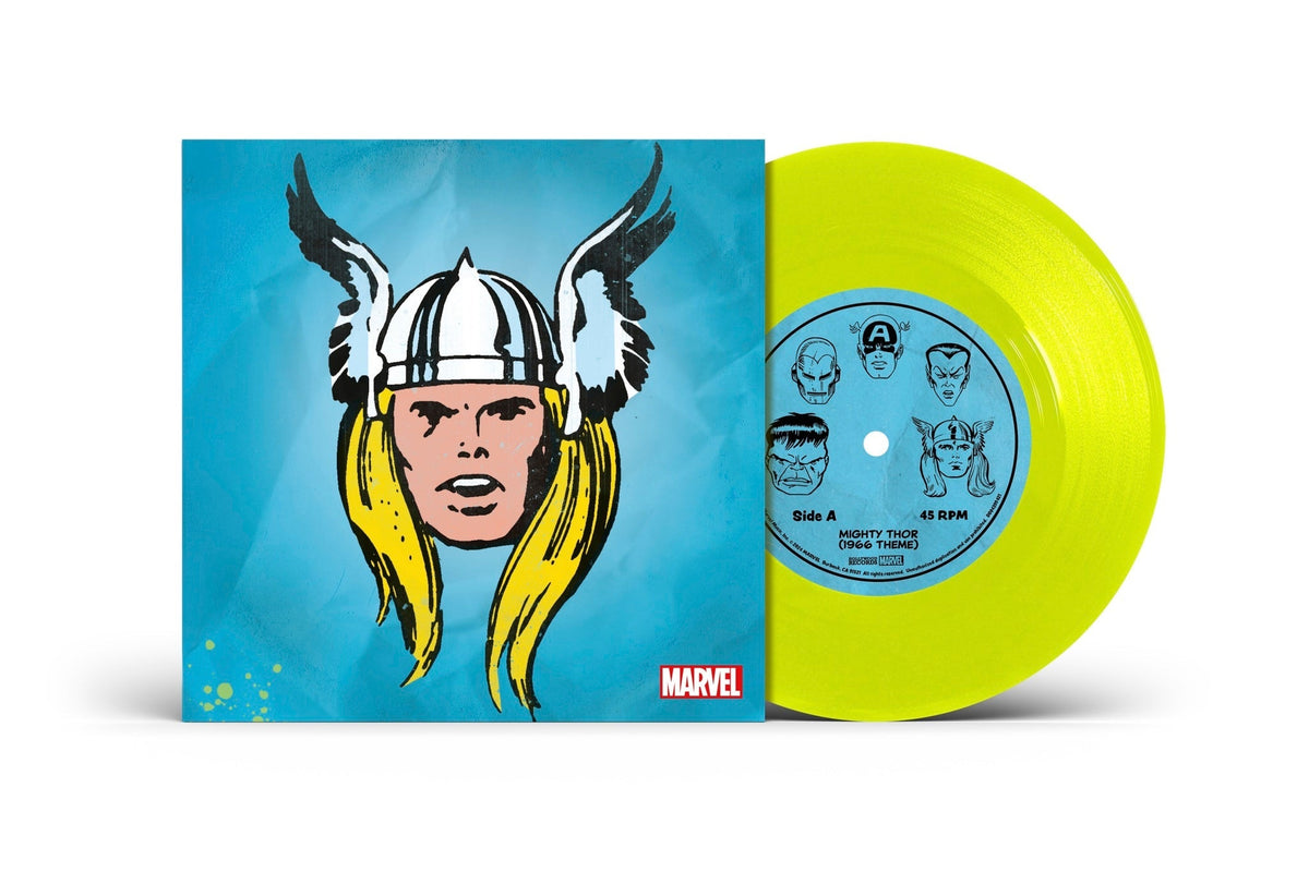 Marvel Chorus - Mighty Thor (1966 Theme) / Merry Marvel Marching Society [Translucent Yellow 7" Single] Vinyl