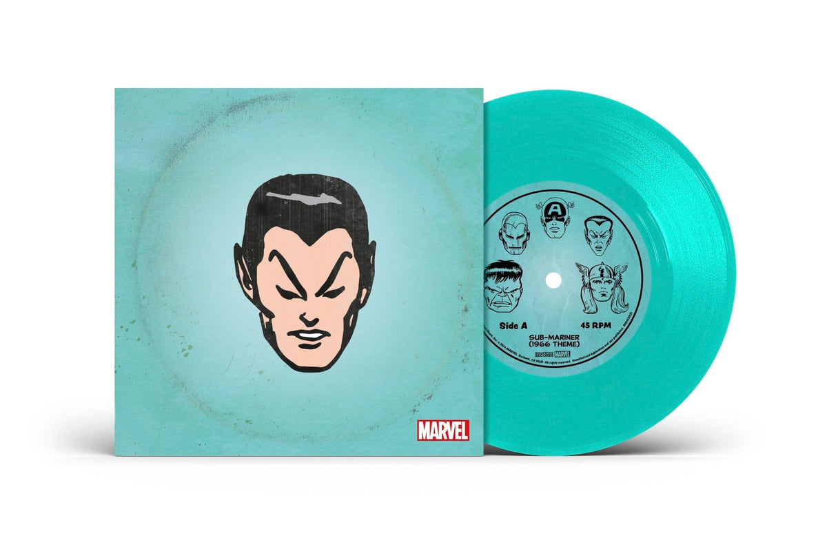 Marvel Chorus - Sub-Mariner (1966 Theme) / Merry Marvel Marching Society [Translucent Sea Foam 7" Single] Vinyl
