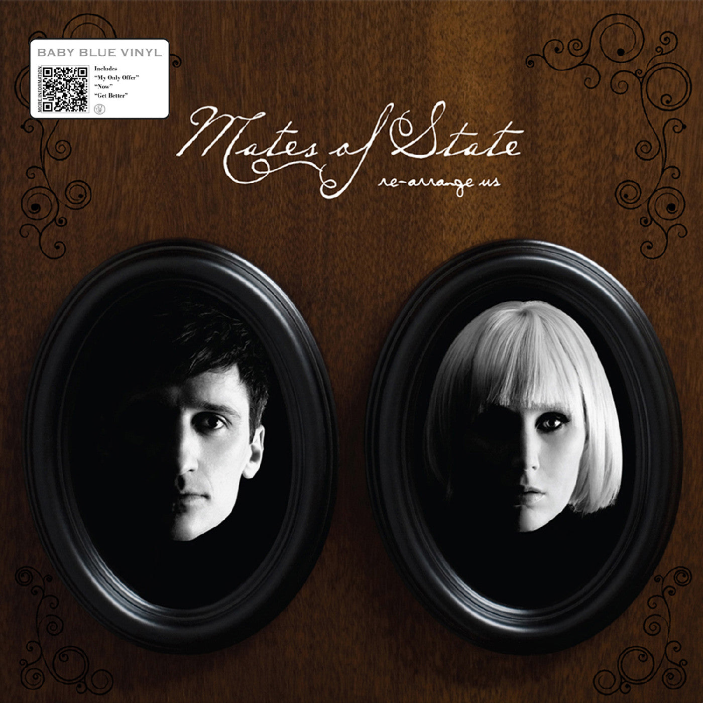Mates of State - Re-Arrange Us (Blue Vinyl) Vinyl