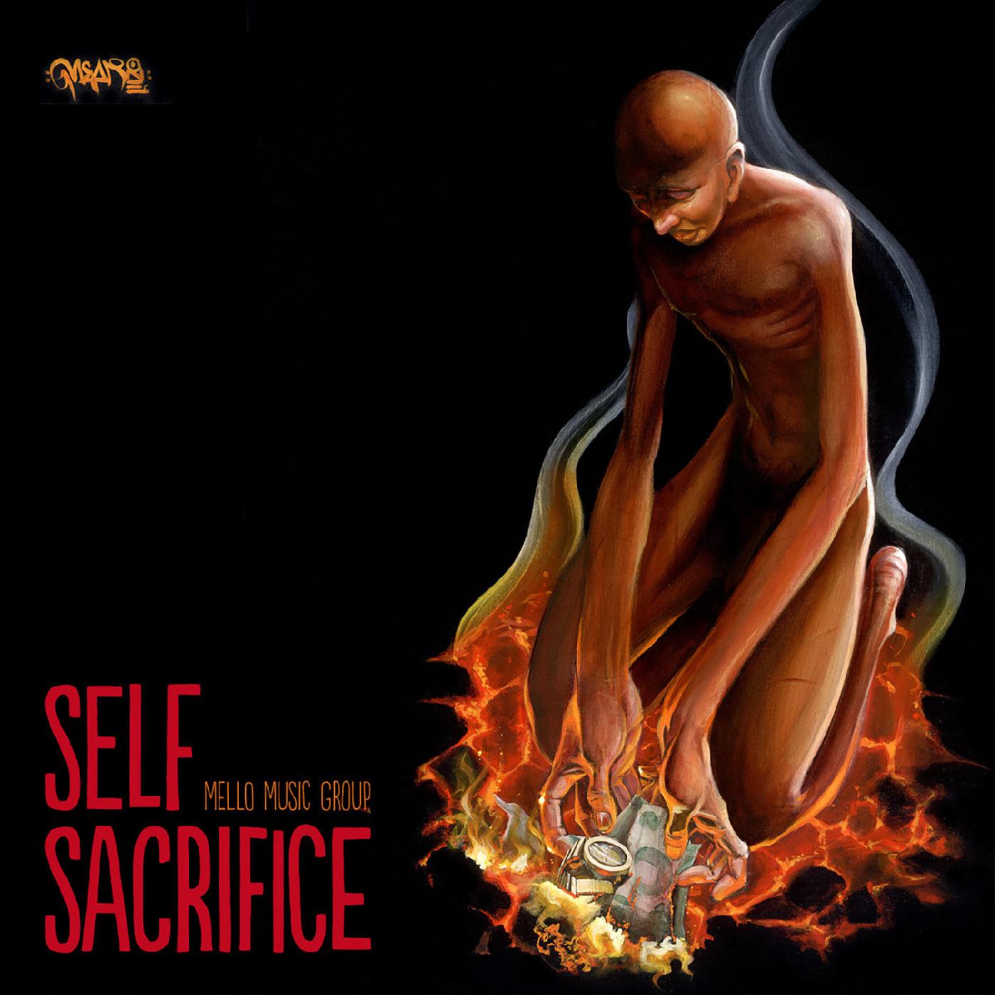Mello Music Group - Self Sacrifice (BUTTERFLY FIRE VINYL) Vinyl LP, Butterfly Fire Vinyl, Slip Sleeve / Jacket