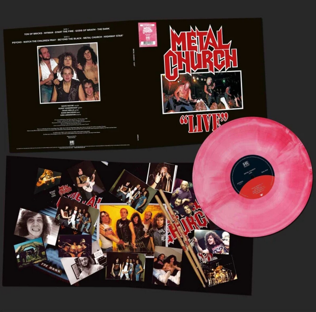 Metal Church - Live - Galaxy (Limited Edition, "Galaxy" Red & White Colored Vinyl) Vinyl