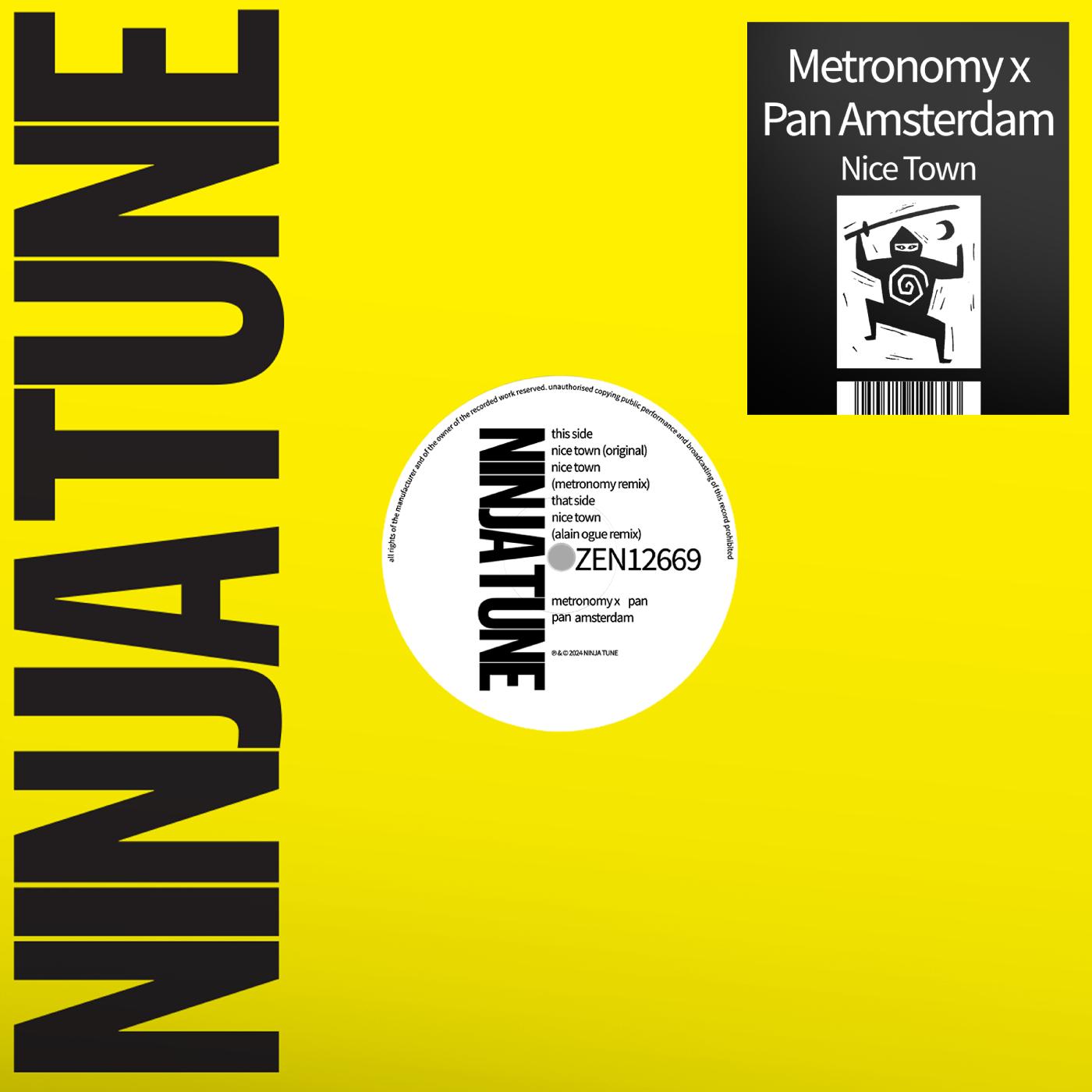 Metronomy - Nice Town Vinyl 12" Single, Ninja Tune House Bag