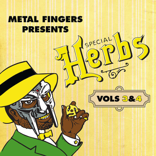 Mf Doom - Metal Fingers Presents: Special Herbs Vols. 3 & 4 (Lemon Yellow Colored Vinyl Gatefold 2Lp) Vinyl