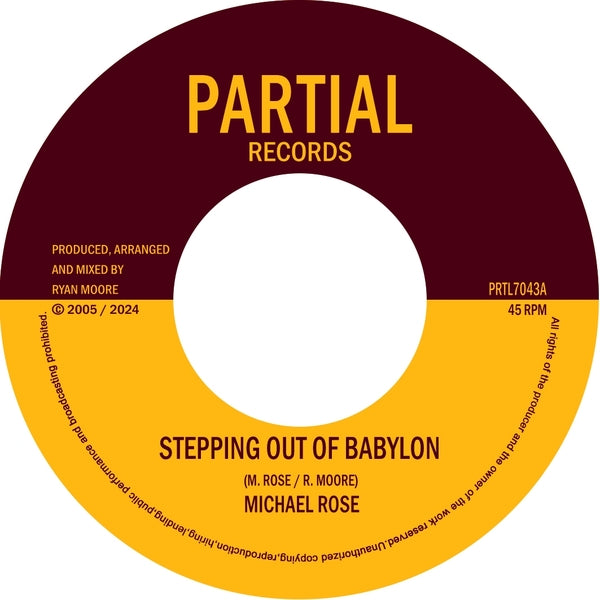 Michael Rose/Twilight Circus - Stepping Out Of Babylon Vinyl 7"
