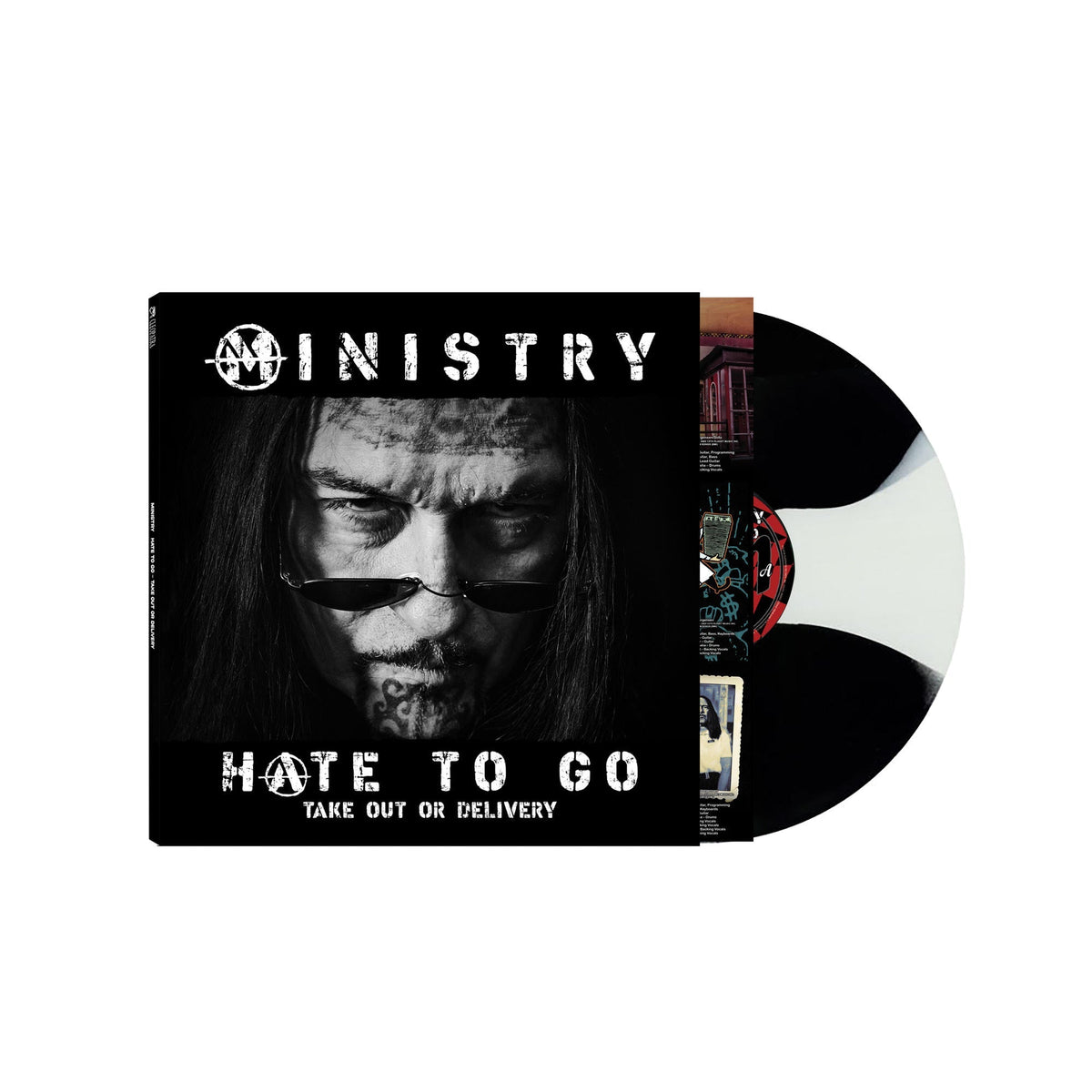 MINISTRY - Hate To Go - Take Out Or Delivery (Indie Exclusive) [Black/White Butterfly Burst] Vinyl