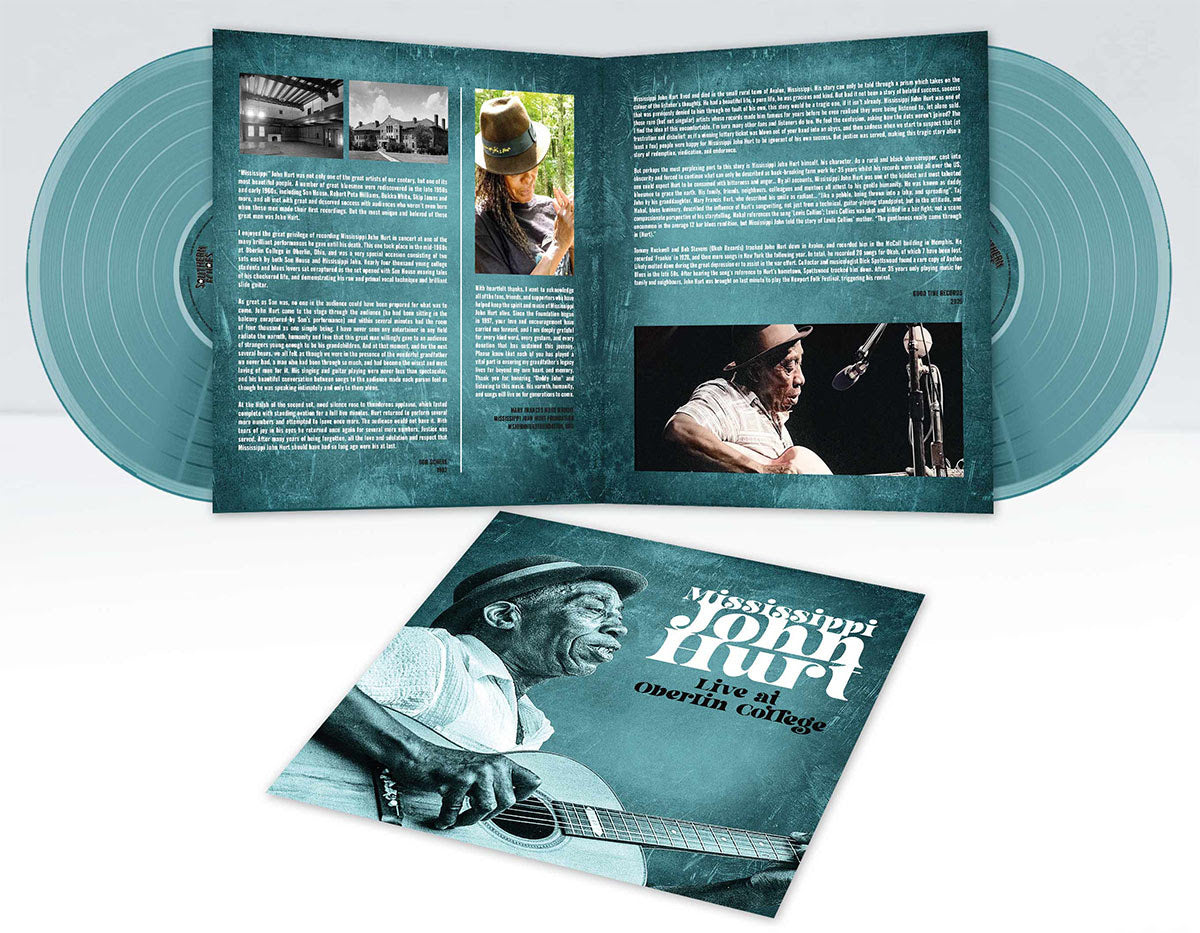 Mississippi John Hurt - Live At Oberlin College 1965 (Indie Exclusive) (Translucent Turquoise Vinyl) [2LP] Vinyl