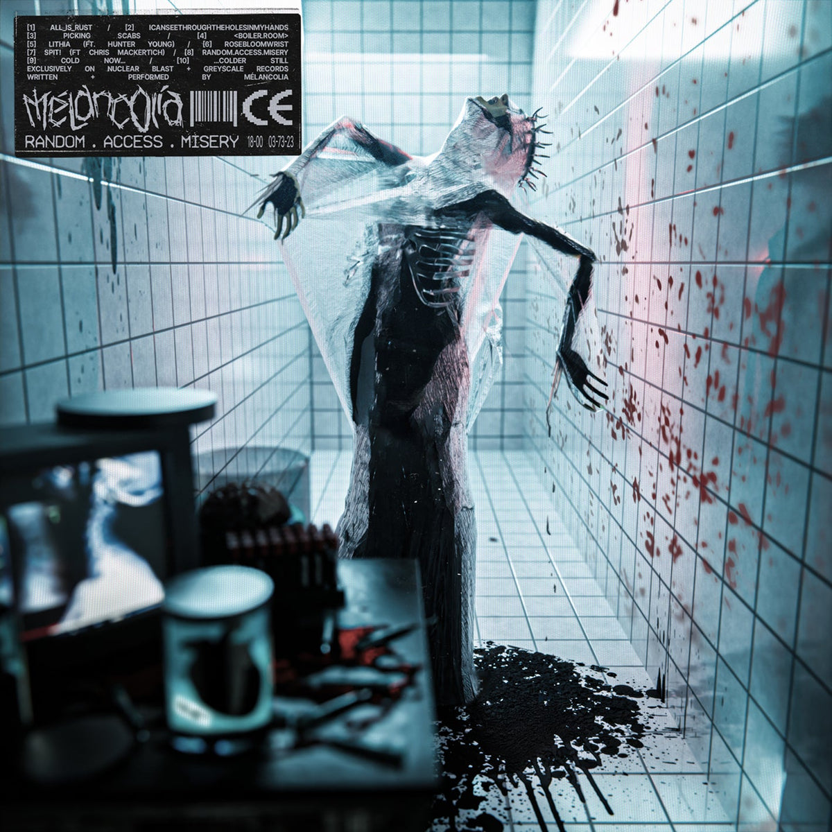 Mélancolia - Random.Access.Misery (Turquoise Transp. Red Opaque Black Splatter Vinyl) Vinyl