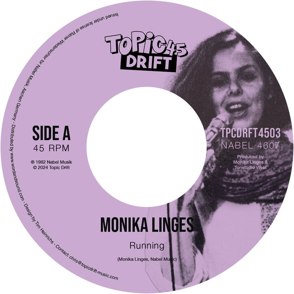 Monika Linges - Running/Till We Get There Vinyl 7"
