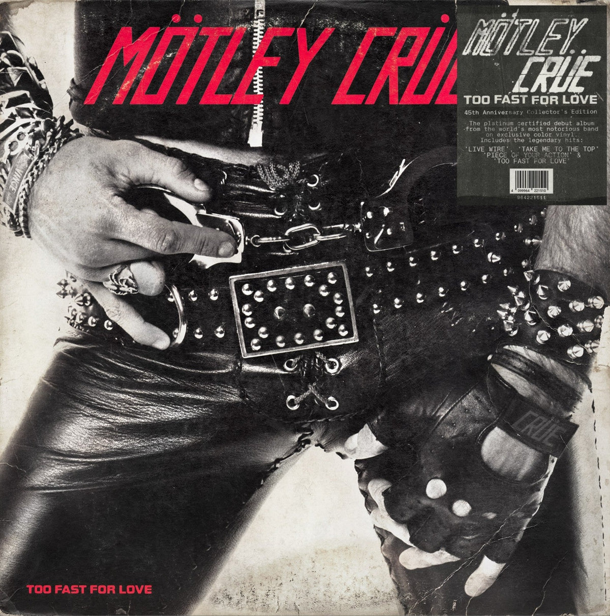 Motley Crue - Too Fast For Love (Indie Exclusive, Black & Red Smoke Colored Vinyl, 45th Anniversary Edition) Vinyl