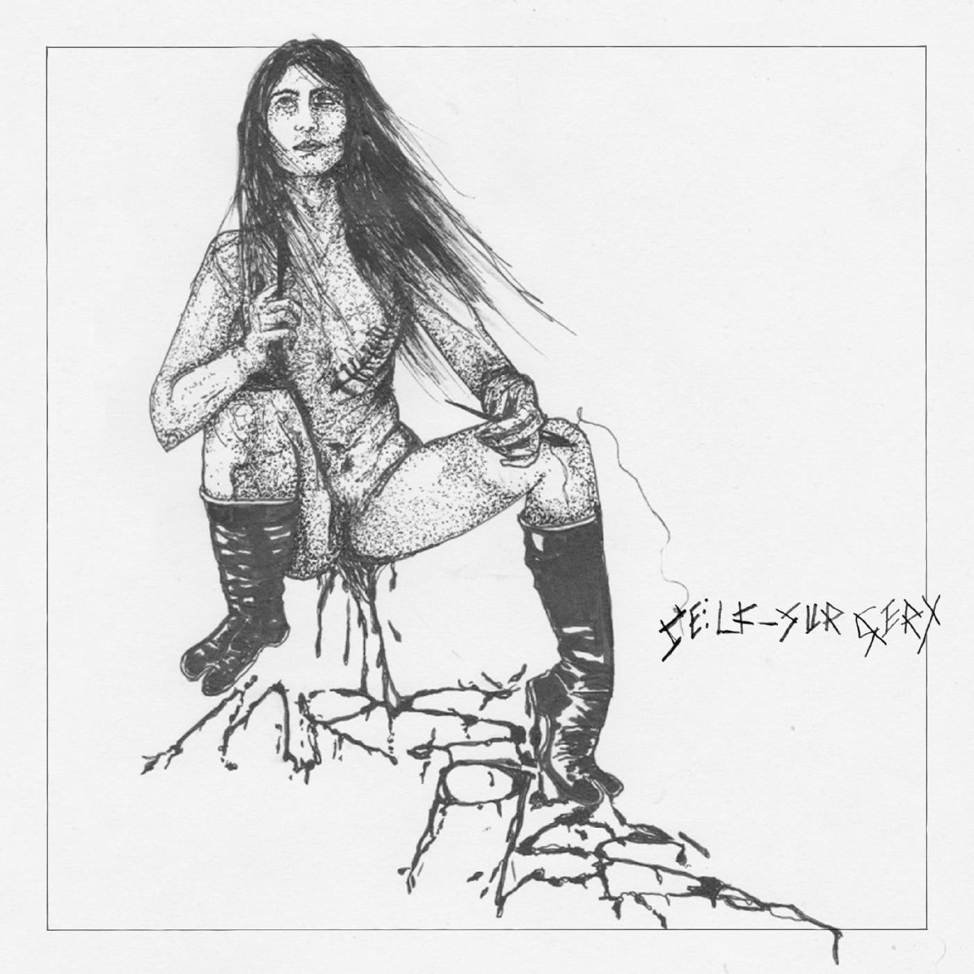 Mrs. Piss - Self-Surgery Vinyl LP single LP w/ logo etching on Side B [w/ download card]
