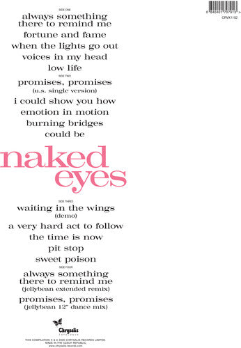 Naked Eyes - Naked Eyes (Limited Edition, Blue Colored Vinyl, 2025 Remastered Edition) (2 Lp's) Vinyl
