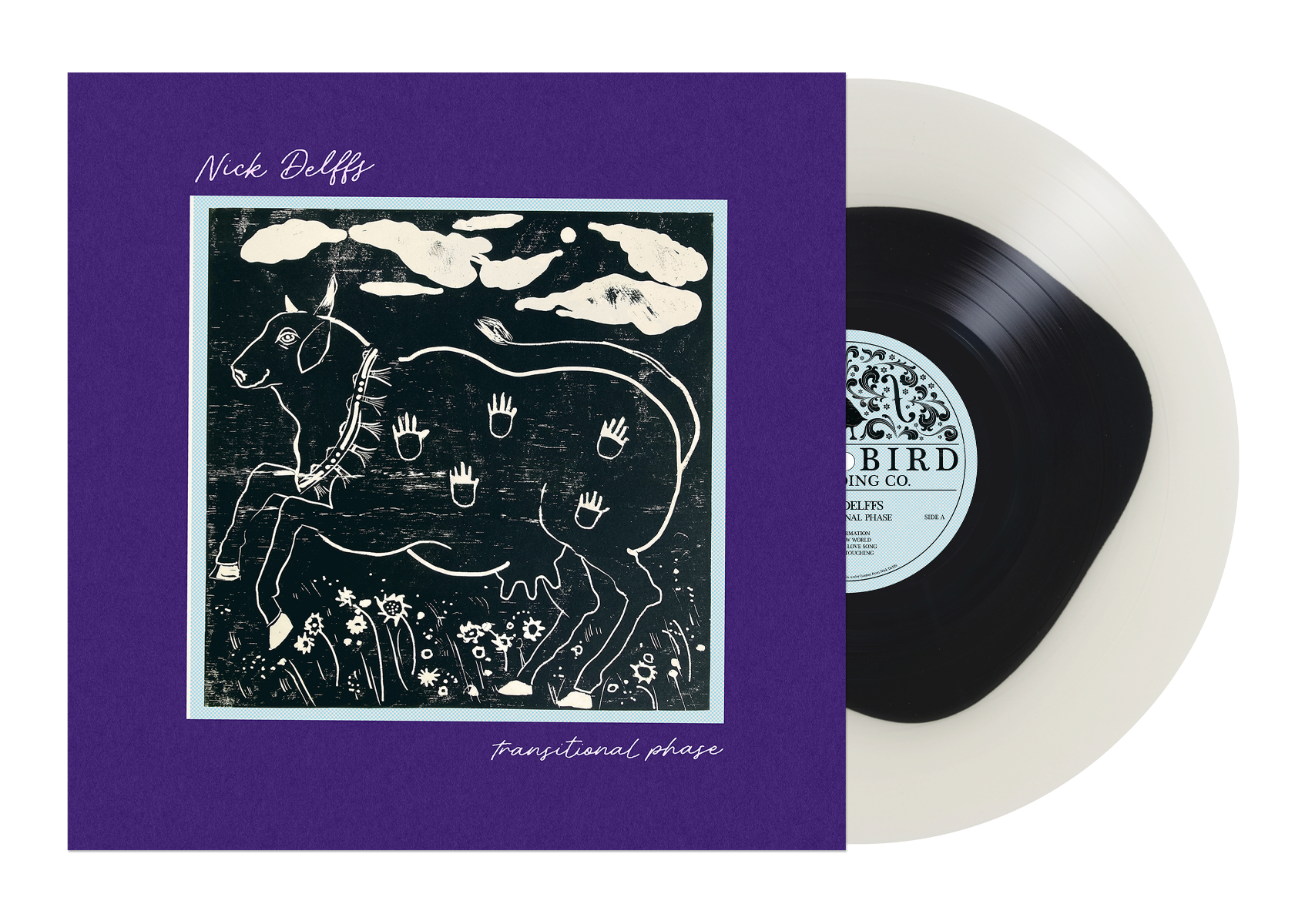 Nick Delffs - Transitional Phase (Indie Exclusive, "Holy Cow" Black & White Colored Vinyl) Vinyl