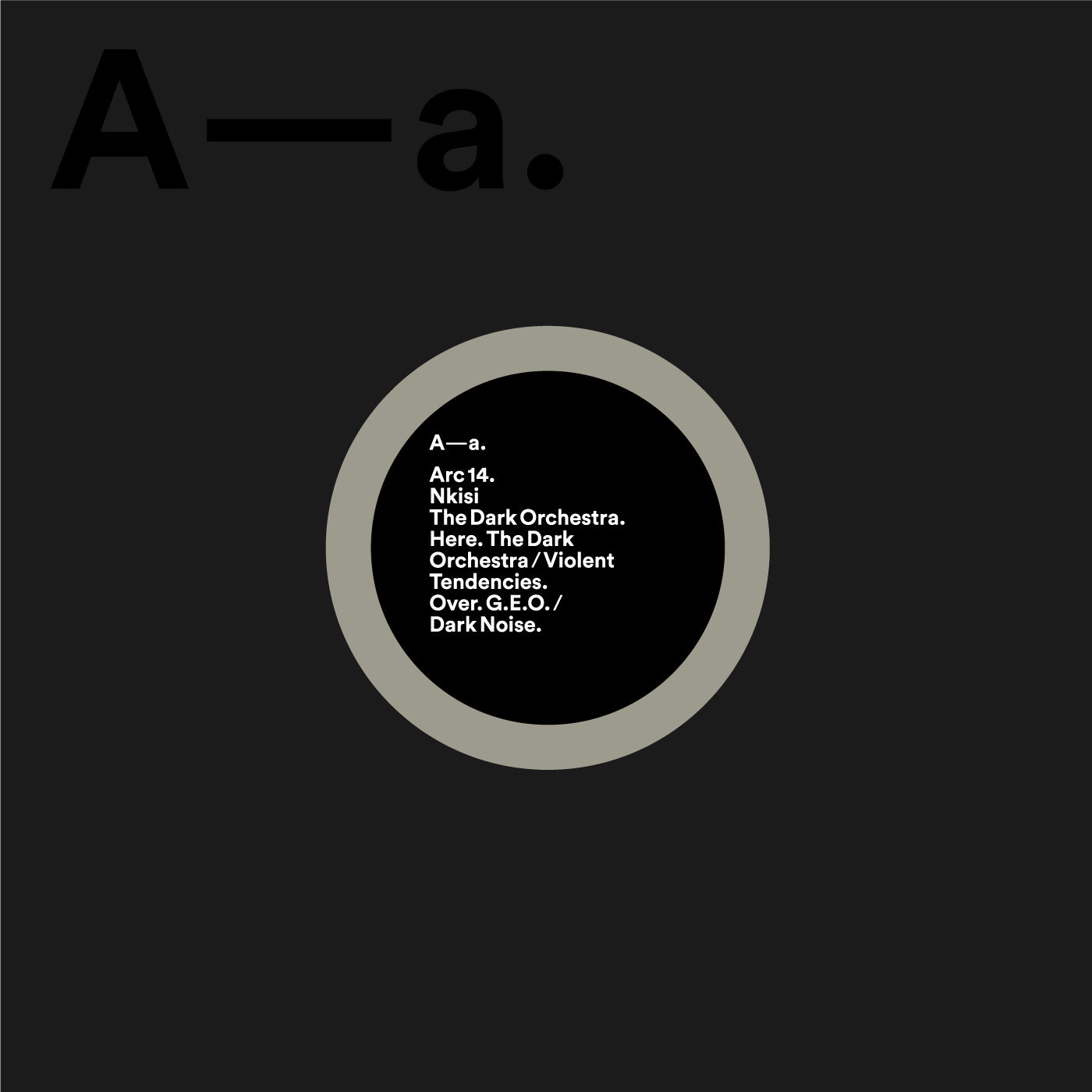 Nkisi - The Dark Orchestra Vinyl 12 housed in printed sleeve with clear foil detailing and custom die cut holes, with printed inner s