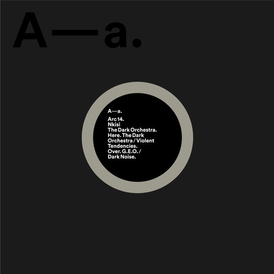 Nkisi - The Dark Orchestra Vinyl 12 housed in printed sleeve with clear foil detailing and custom die cut holes, with printed inner s