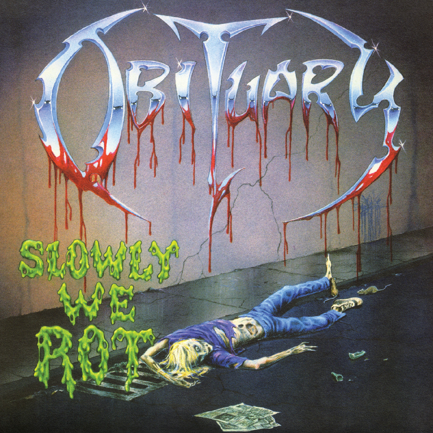 Obituary - Slowly We Rot (Remastered Expanded) (Corpse Blue With Blood Splatter Vinyl) Vinyl