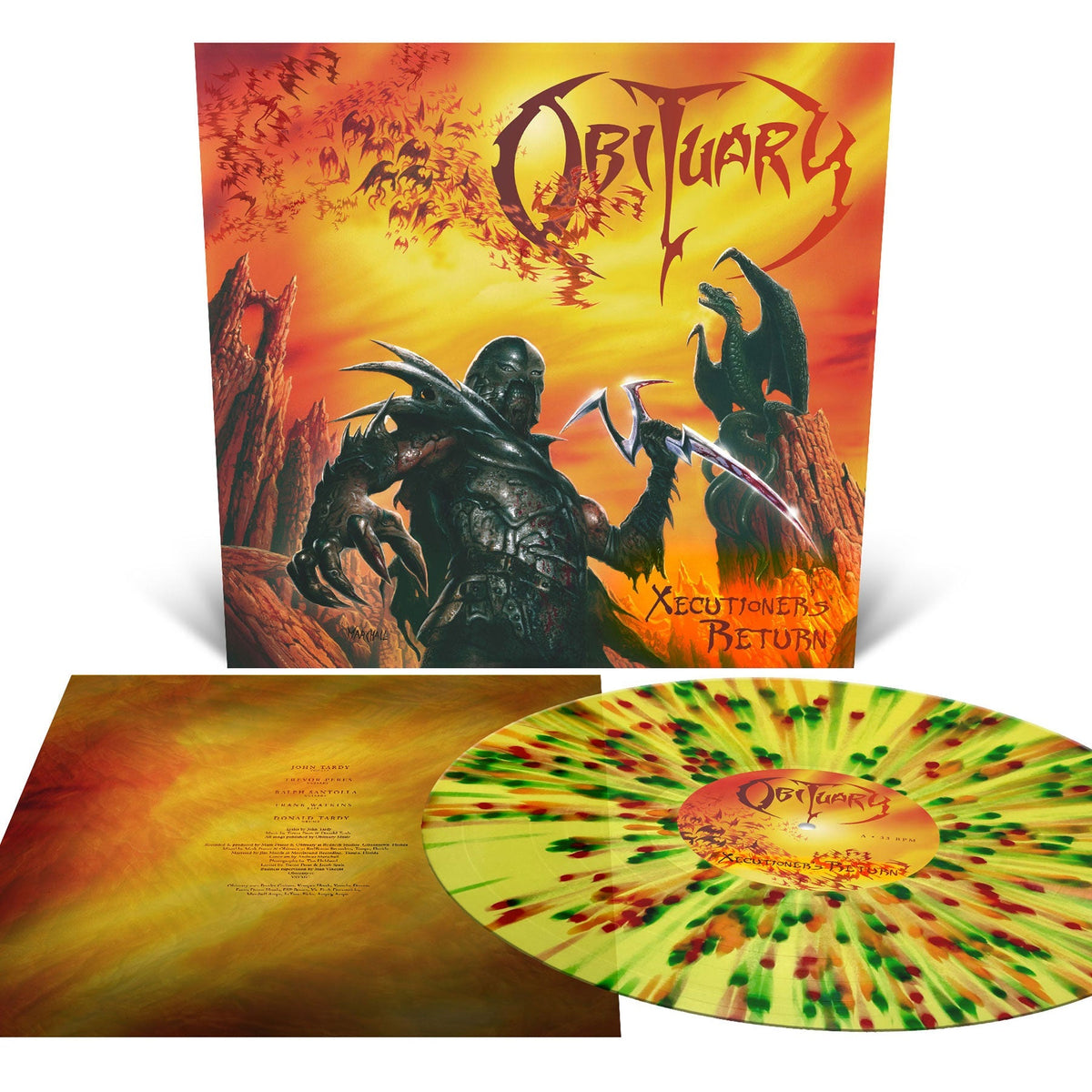 Obituary - Xecutioner'S Return (Reissue) (Indie Exclusive) [Translucent Yellow With Splatter Vinyl] Vinyl