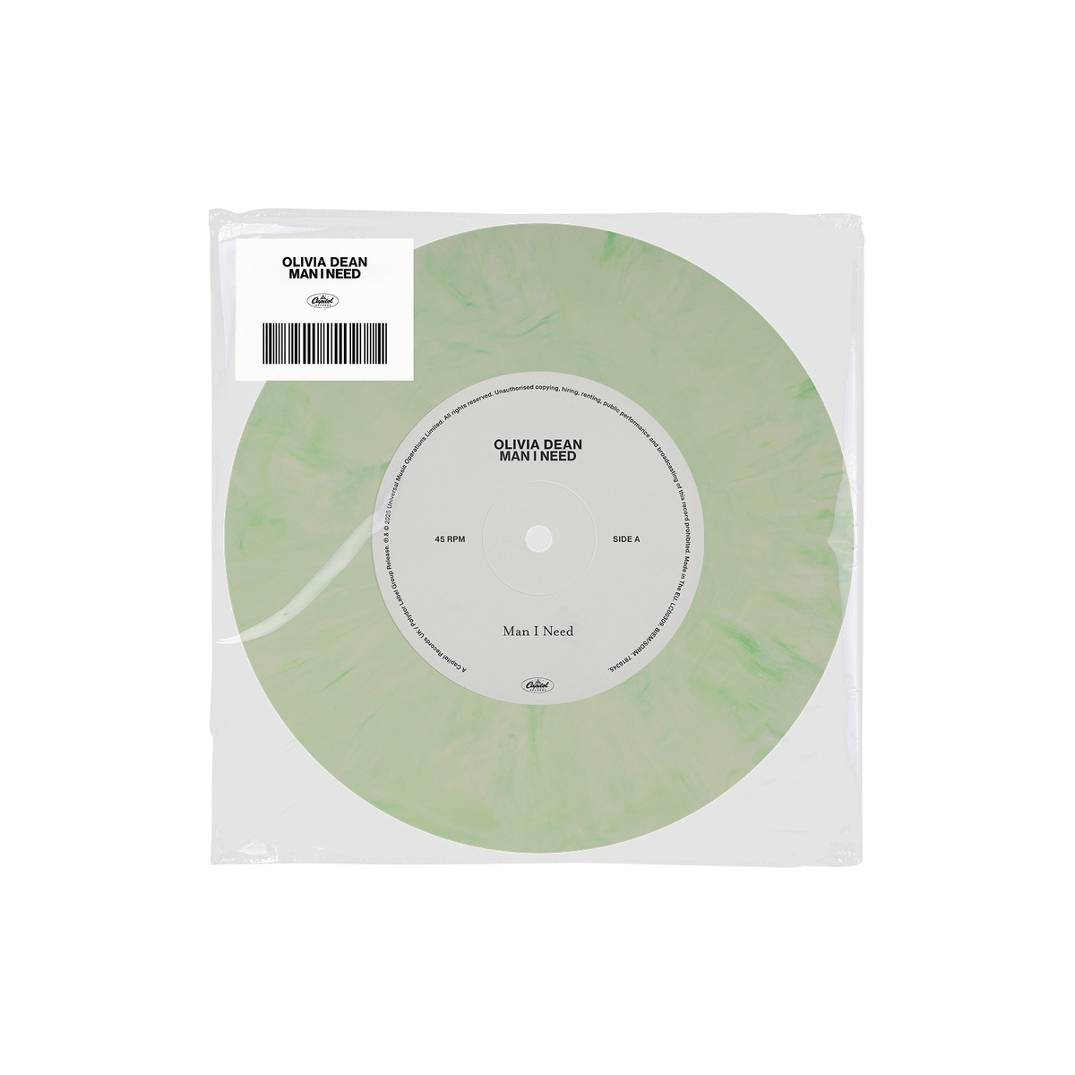 Olivia Dean - Man I Need [Light Green Marble 7" Single] Vinyl
